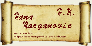 Hana Marganović vizit kartica
